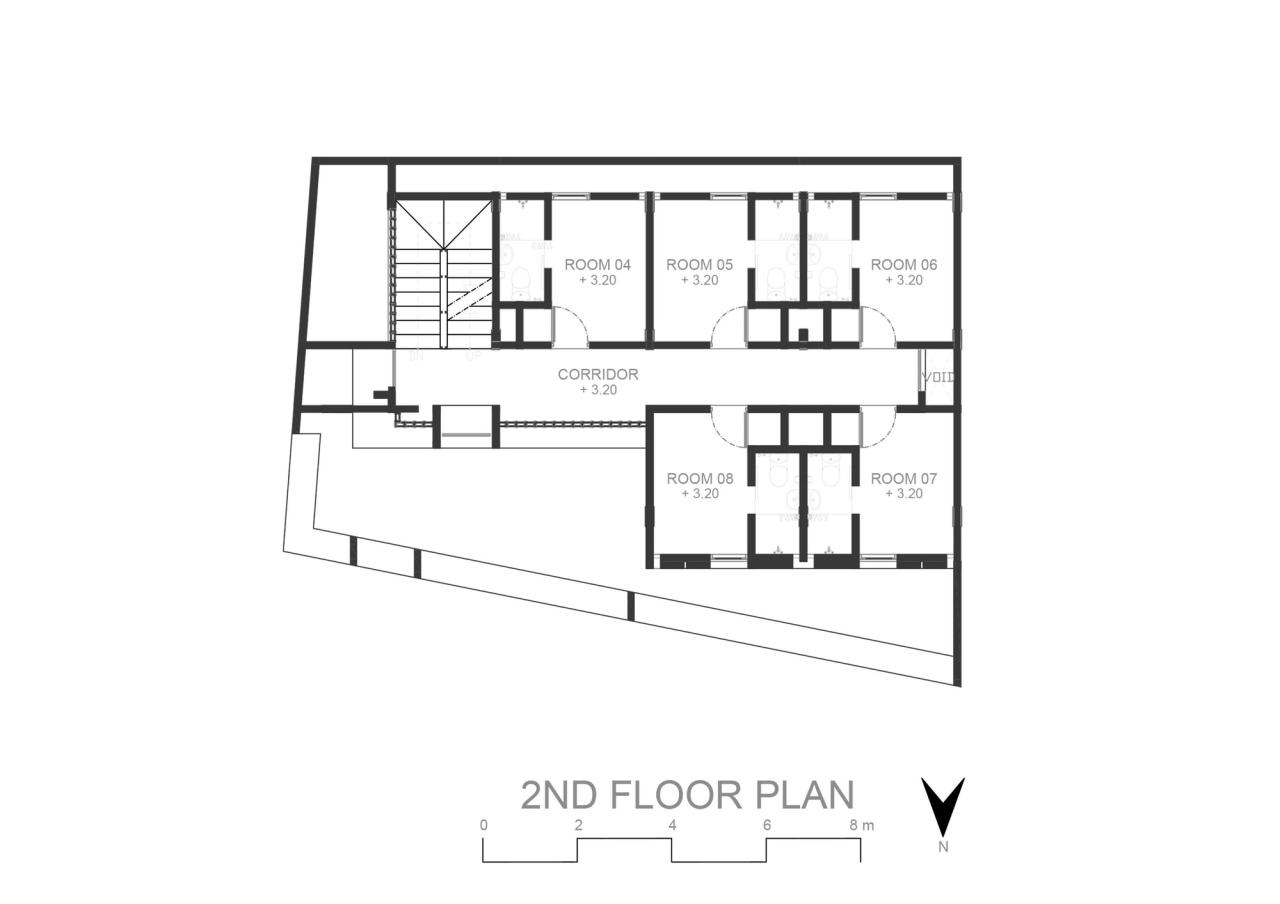 Desain rumah kosan dengan banyak kamar