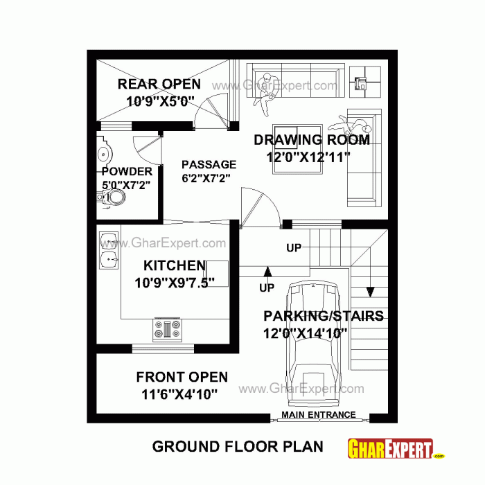 Desain rumah luas tanah 25 30