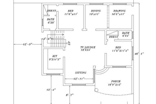 Desain rumah lt 2 1 dimensi