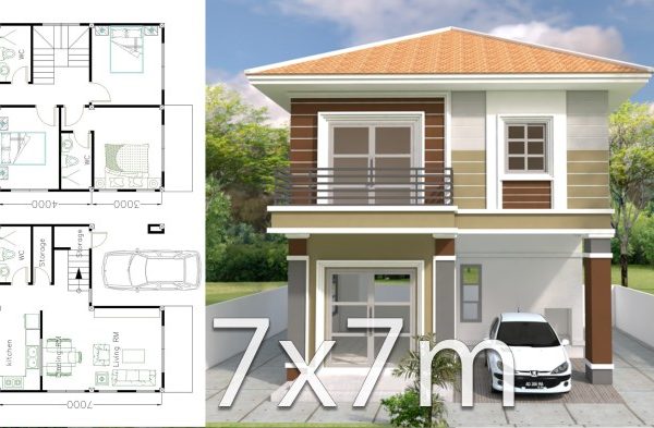 Desain rumah lahan 8x17