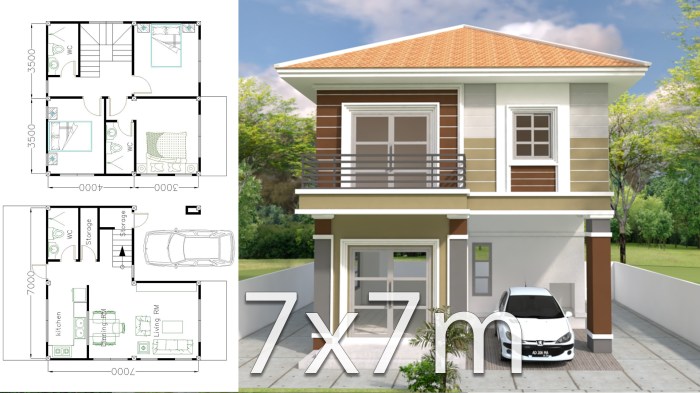 Desain rumah lahan 8x17