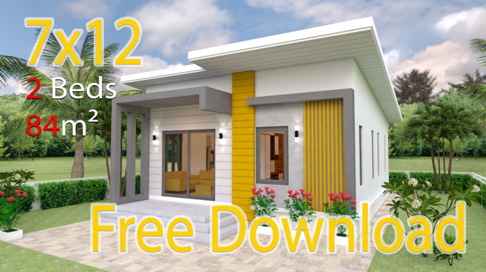 Desain rumah mini simple elegant