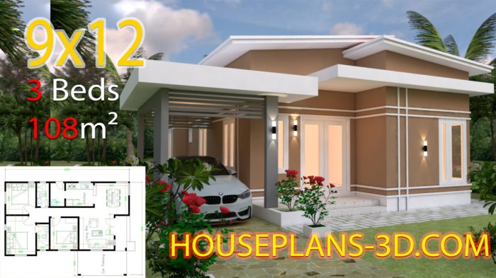 Desain rumah luas tanah 9x12