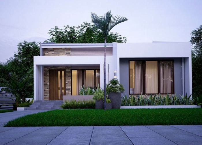 Desain rumah mini simple elegant