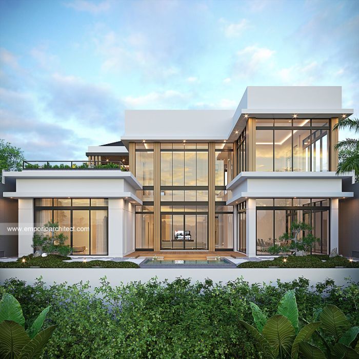 Desain rumah kost 3 lantai modern minimalis