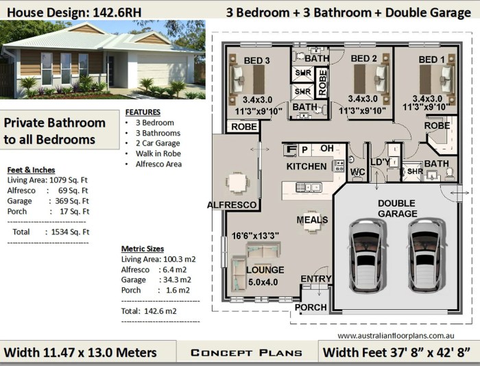 Desain rumah lahan 100m2