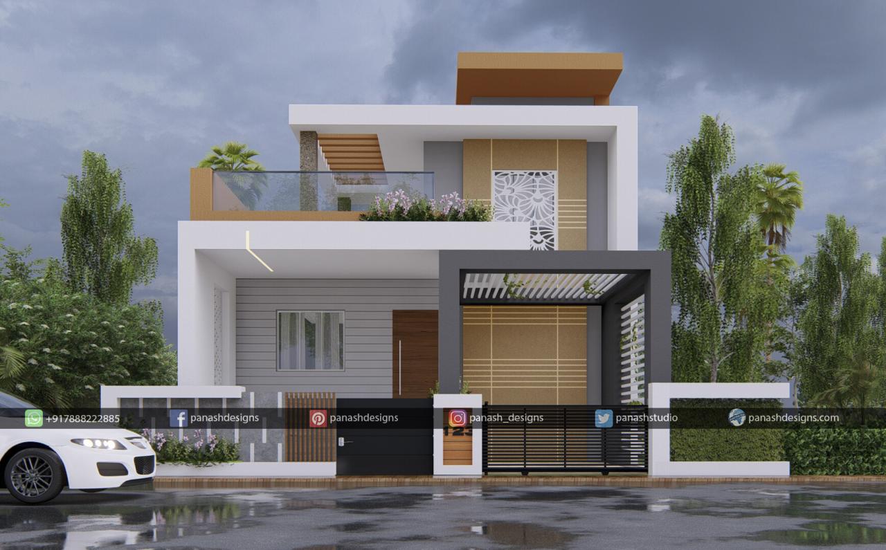 Desain rumah mewah 2 lantai klasik