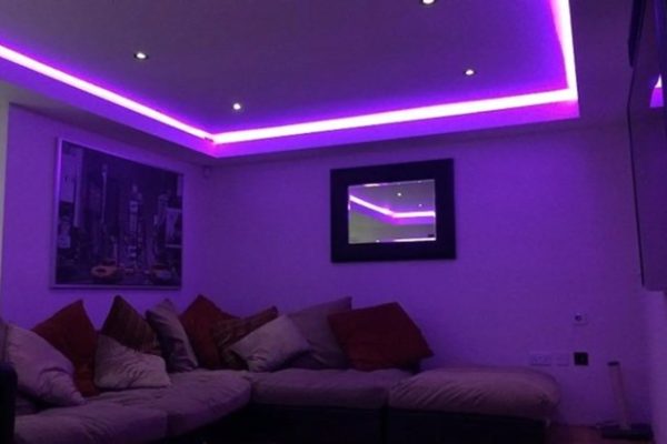 Anordnung led spots wohnzimmer