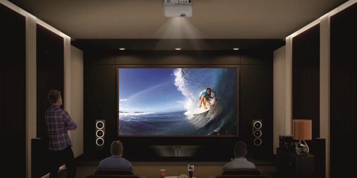 Leinwand beamer wohnzimmer